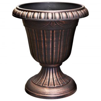 18" TALL URN BLACK COPPER