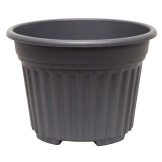 Ribbed Bell Pots - Pewter, 10"