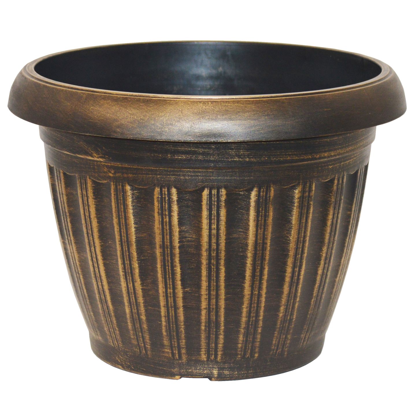 Onda Planters - Brushed Bronze, 15 1/2"