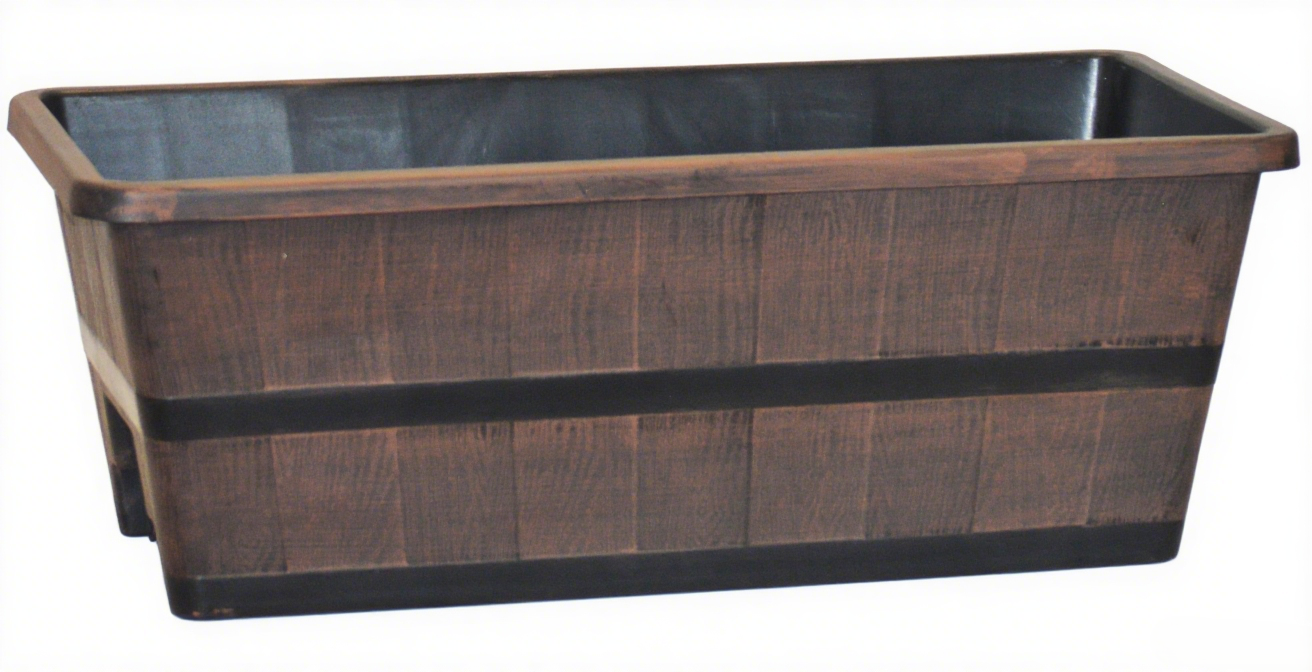 Deck Window Box - Rust, 24"